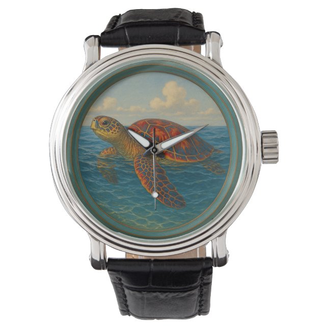 ウミガメ eWatch 時計 (正面)