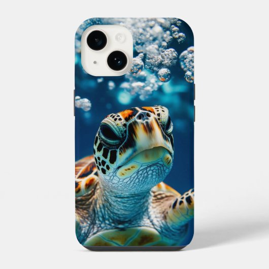 ウミガメ iPhoneケース (裏面)