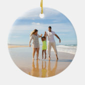 ウミガメ | Melle Kalikimaka |家族の写真 セラミックオーナメント (裏面)