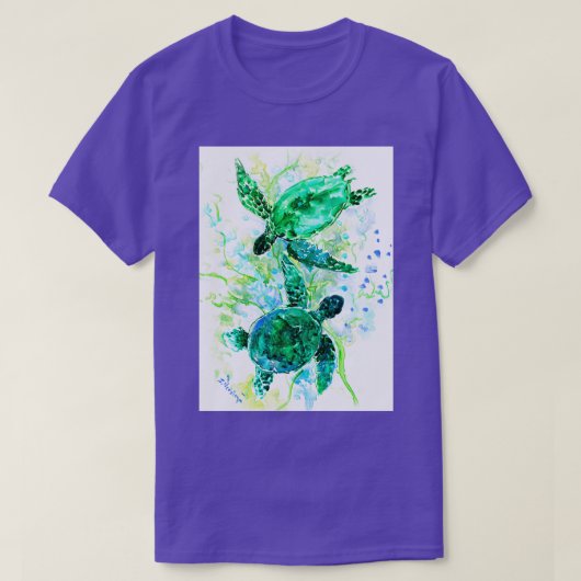 ウミガメ Tシャツ (デザイン正面)