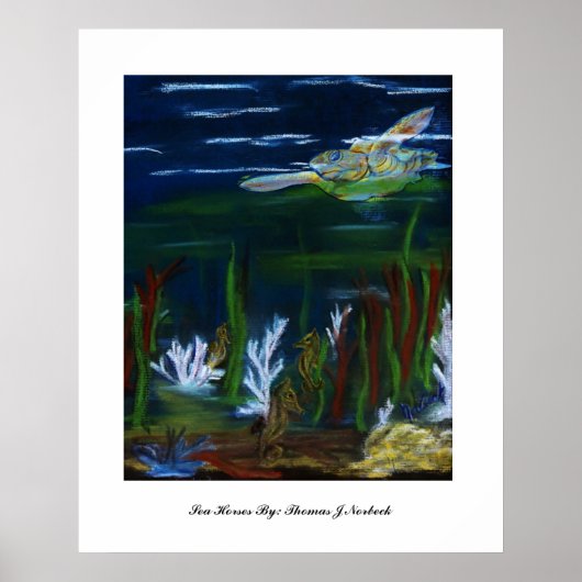 ウミガメby：トーマス・J・ノーベック ポスター (正面)