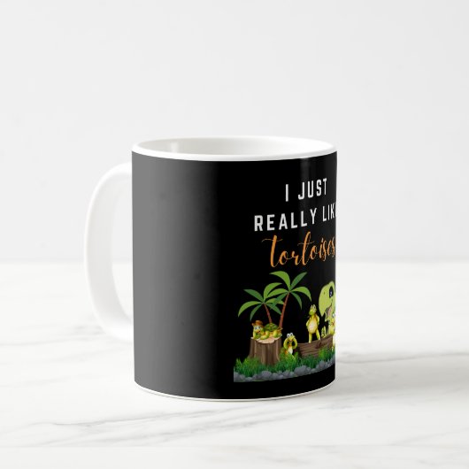 ウミガメTが本当に好きなの コーヒーマグカップ (正面左)