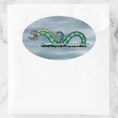 ウミヘビ 楕円形シール (バッグ)