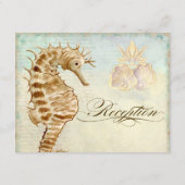 ウミボクシ海岸のウェディング招待状 エンクロージャーカード (裏面)