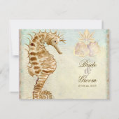 ウミボタルビーチ - 結婚式招待状 出欠カード (裏面)