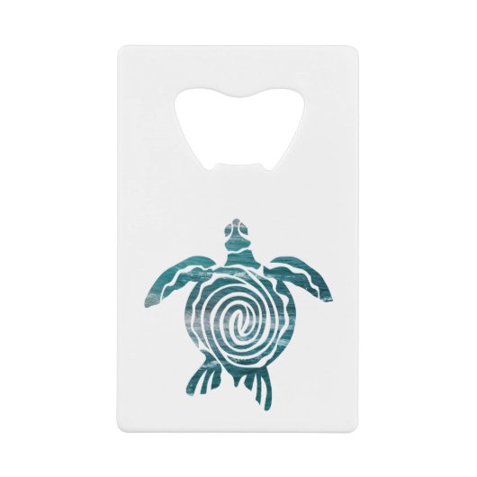 ウミメ救ガメ クレジットカード栓抜き (正面)