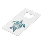 ウミメ救ガメ クレジットカード栓抜き (正面アングル)