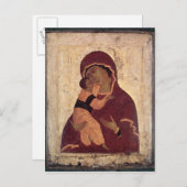 ウミリーニーヴァージンオブワラジミール，モスクールスクール ポストカード (正面/裏面)