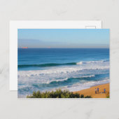 ウムランガダ素晴らしーバン海ビーチ南アフリカ ポストカード (正面/裏面)