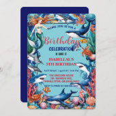 ウメお洒落ジンベイザメ誕生日 セーブザデート (正面/裏面)