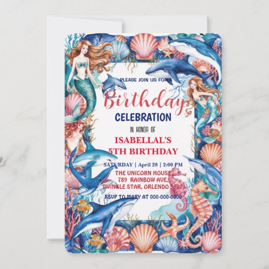 ウメお洒落ジンベイザメ誕生日 セーブザデート (正面)