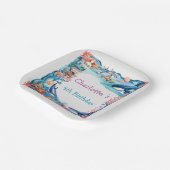 ウメお洒落ジンベイザメ誕生日 ペーパープレート (傾斜あり)