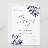 ウメの収穫 |水彩結婚式招待状 招待状 (正面)