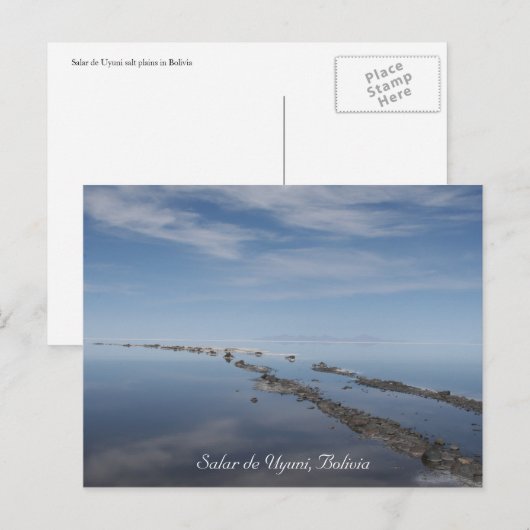ウユニ塩路 ポストカード (正面/裏面)