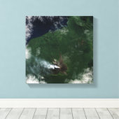 ウラウン火山ニューイギリス山頂 キャンバスプリント (インサイチュ (ウッドフロア))