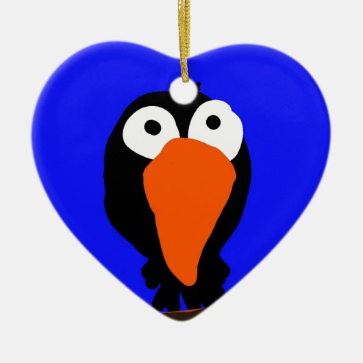 ウラコスケッチブラックバード セラミックオーナメント (正面)