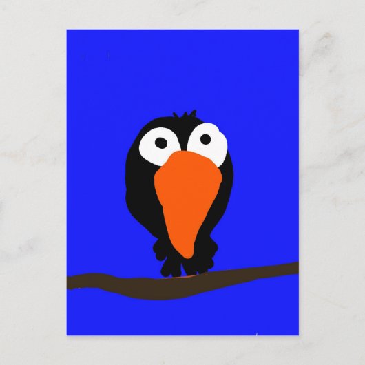 ウラコスケッチブラックバード ポストカード (正面)