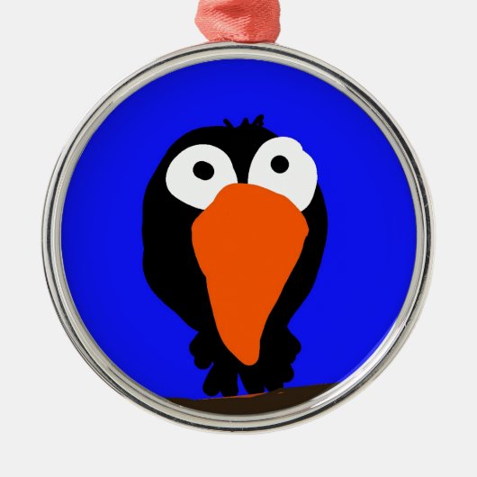 ウラコスケッチブラックバード メタルオーナメント (正面)