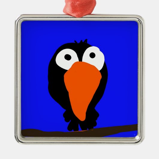 ウラコスケッチブラックバード メタルオーナメント (正面)