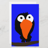 ウラコスケッチブラックバード 便箋 (正面/裏面)