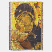 ウラジミールの我々のヴァージンマリア スローブランケット (正面縦)