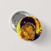 ウラジミールの我々の婦人 缶バッジ (正面&裏面)