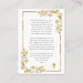 ウラジミール妊娠祈りの言葉カードの神話集 プレイスカード (裏面)