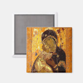 ウラジミール正教会のキリスト教アイコンのトートコス マグネット (正面/裏面)