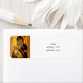 ウラジミール正統のアイコンの神話語 ラベル (インサイチュ)