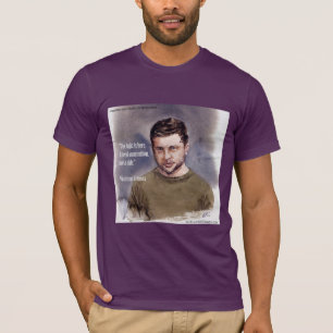ウラジミール・ゼレンスキー+弾薬の引用 品質 Tシャツ