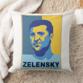 ウラジミール・ゼレンスキー – 私はウクライナと共に立つ クッション (ブランケット)