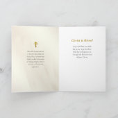 ウラジミール・パスチャ・イースター・グリーティングのセオトコス カード (内部)