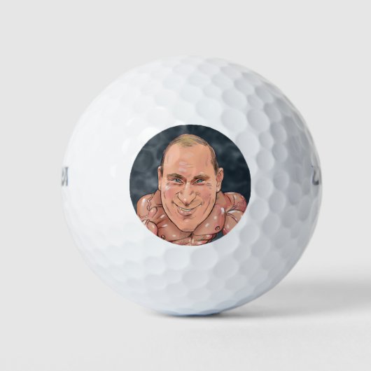 ウラジミール・プーチロシアのン指導者 ゴルフボール (正面)