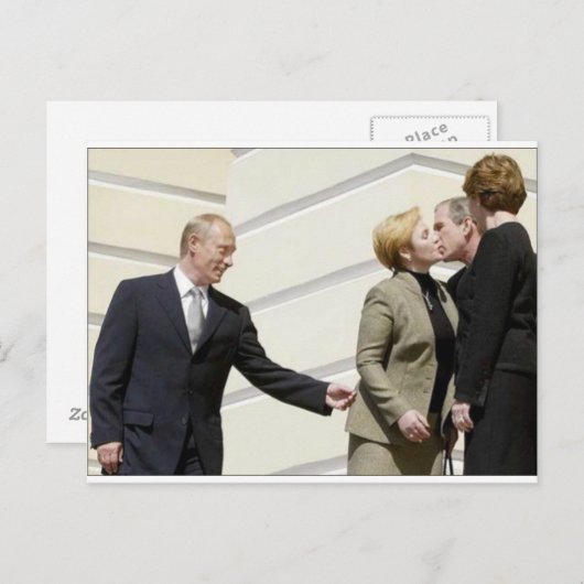 ウラジミール・プーチン 死のキス ポストカード (正面/裏面)