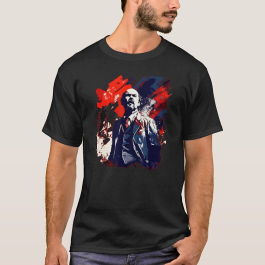 ウラジーミル・イリイチ・レーニン 共産主義 共産主義者 ソ連 Tシャツ (正面)
