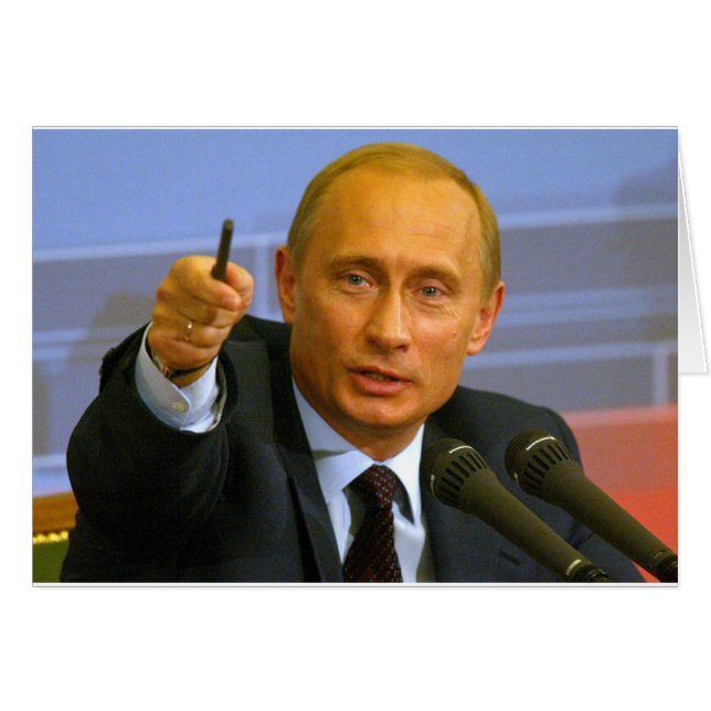 ウラジーミル・プーチンはその人にクッキーを与えたいと思います! (正面横)