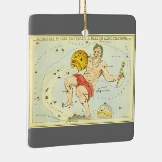 ウラニアのヴィンテージ、アクエリアス、鏡 セラミックオーナメント (右)