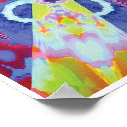 ウラニアの運動コラージュ万華鏡のように千変万化するパターンポスター ポスター (角)