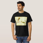 ウラニアの鏡の魚座の星図、ヴィンテージ Tシャツ (正面フル)