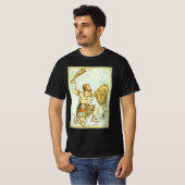 ウラニアの鏡、ヴィンテージ天文学の天体図 Tシャツ (正面フル)