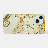ウラニアの鏡、ヴィンテージ天文学の天体地図 iPhone 15ケース (裏面横)