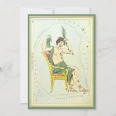 ウラニアの鏡、ヴィンテージ天文学 天体マップ 招待状 (正面)