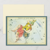 ウラニアの鏡、ヴィンテージ天文学 天体地図 (正面/裏面)