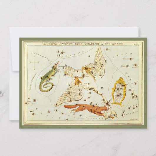 ウラニアの鏡、ヴィンテージ天文学 天体地図 (正面)