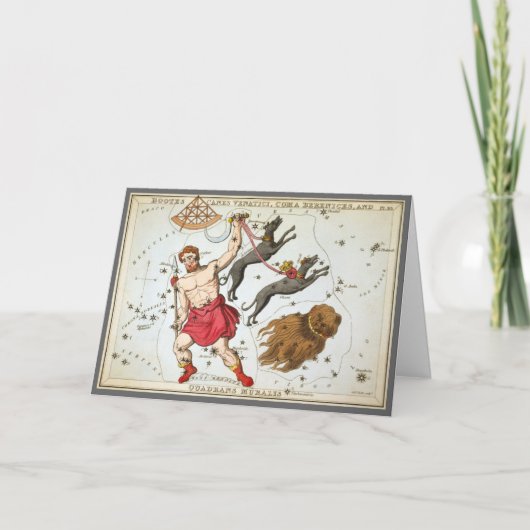 ウラニアの鏡、ヴィンテージ天文学 天体地図 カード (正面)