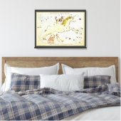 ウラニアの鏡、ヴィンテージ天文学 天体地図 キャンバスプリント (インサイチュ (寝室))