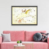 ウラニアの鏡、ヴィンテージ天文学 天体地図 キャンバスプリント (インサイチュ (リビング))