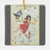 ウラニアの鏡、ヴィンテージ天文学 天体地図 セラミックオーナメント (正面)