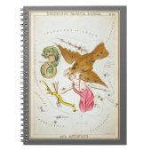 ウラニアの鏡、ヴィンテージ天文学 天体地図 ノートブック (正面)