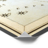 ウラニアの鏡、ヴィンテージ天文学 天体地図 ポスター (角)